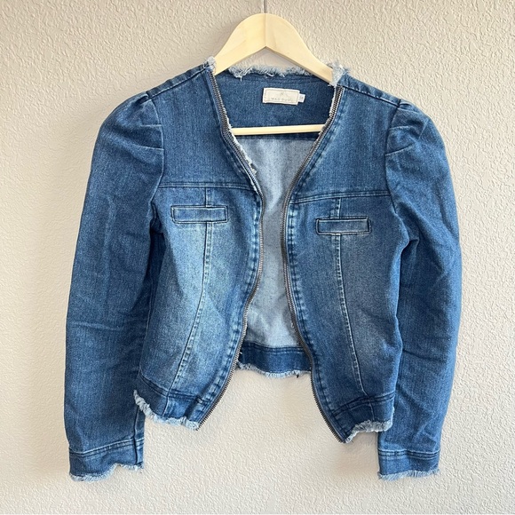 Cropped vintage jean jacket - Picture 2 of 6